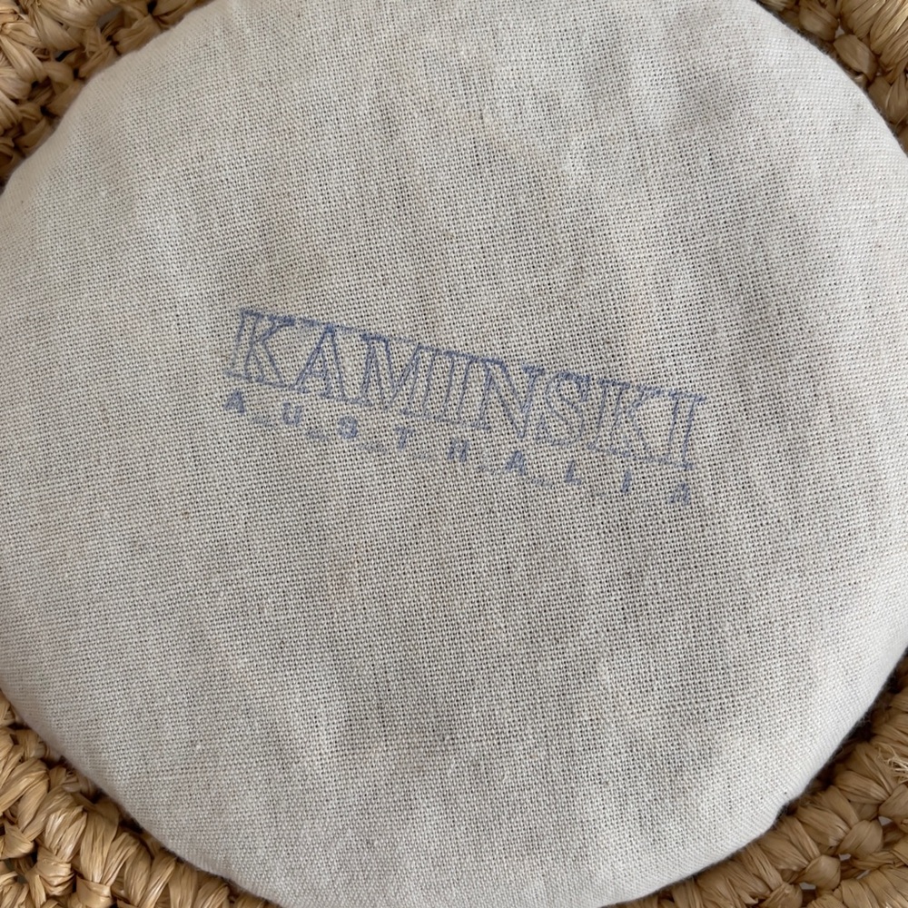 KAMINSKI Hat Raffia With Box NWOT Black Bow Preppy Nautical - Picture 5 of 8